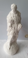 Traditionelle  Keramik Krippenfiguren zum selbst gestalten 12tlg 5-11 cm