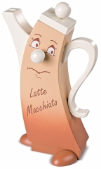 Moderne Räucherfigur Latte Macchiato, 12x7x21cm
