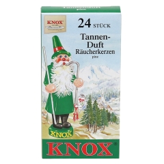 24 KNOX-Räucherkerzen Tanne 6,5 x 2,2 x 12,5 cm