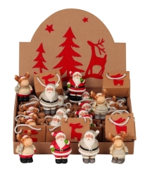 Weihnachtsfiguren in Tüte und Display h=6,5cm sort